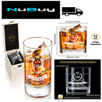 40. Geburtstag Whiskyglas 1986 Holzbox Geschenk FüR MäNner