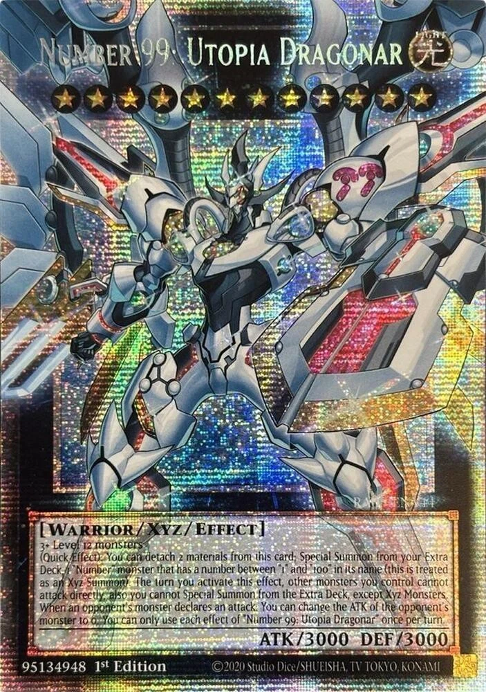 これです Number 99: Utopia Dragonar RA05-EN144 Rarity Collection 5 for sale