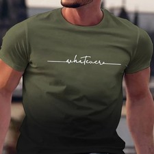 Men's T-Shirt Stylish Vibrant Sports Top Quick-Drying Breathable Regular Size UK