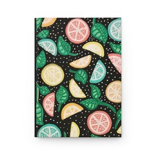 Citrus Slices Pattern Hardcover Journal Lined Notebook