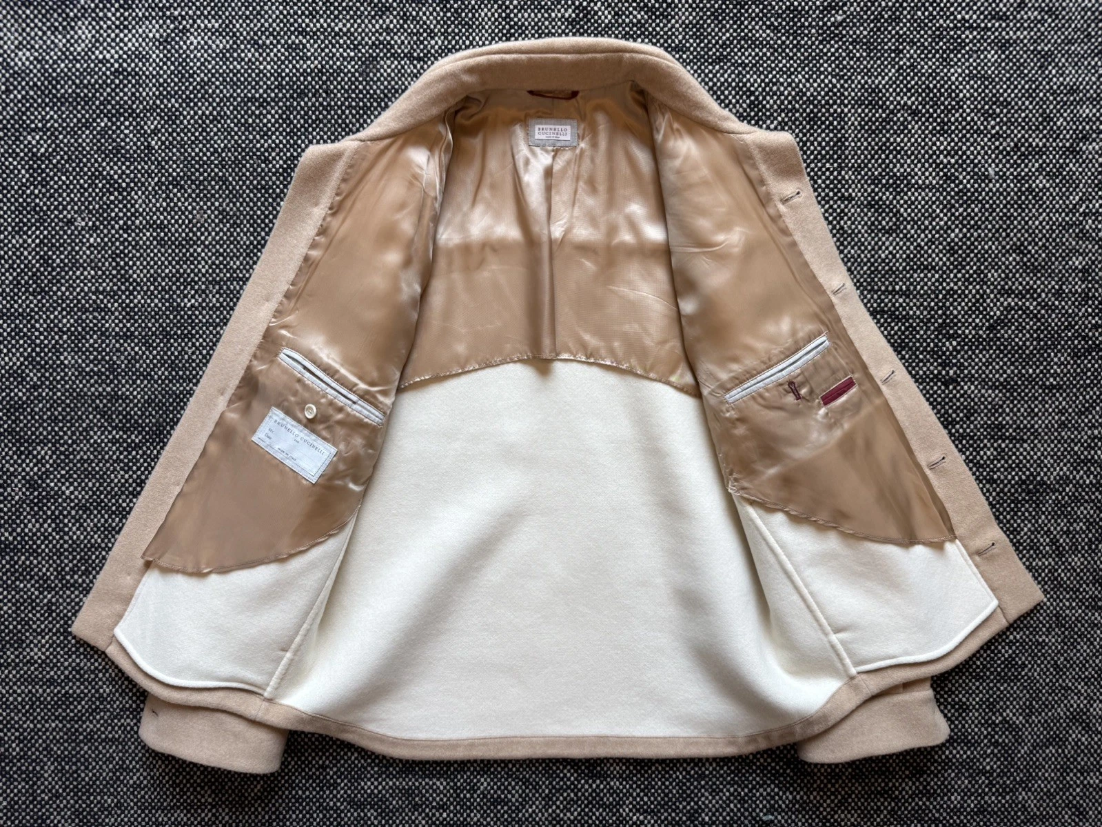 Brunello Cucinelli Cashmere Shirt Jacket, Double Face, Size 48 (medium). $10,950 image 8