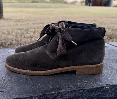 Kate Spade Suede Ankle Boots Olive Green/Brown Women US 8.5-TREND Fall/Win 2025