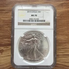 2015 American Silver Eagle Dollar Coin NGC MS 70 1 Ounce Oz Silver 🔥