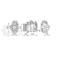Kompressor Klimaanlage Klimakompressor FüR Audi A4 Avant 8K5 B8 Q5 8RB 8R