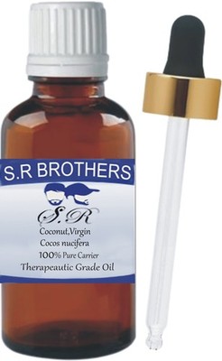 S.R Brothers Coconut Virgin 100% Cocos Nucifera Pure & Natural Carrier Oil zH552