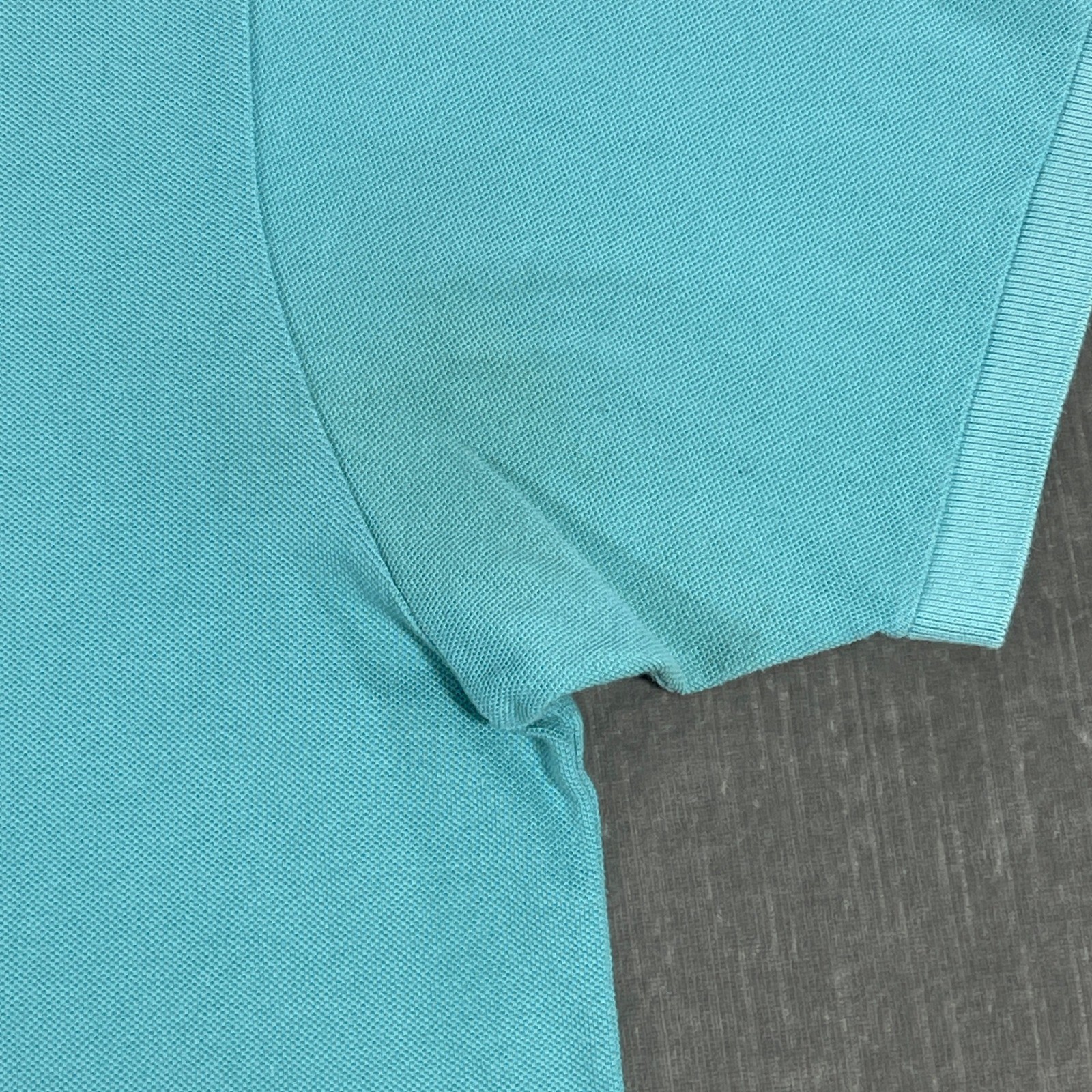 Lacoste Men's Size 6 Aqua Blue Short Sleeve Polo Shirt Crocodile Logo thumbnail 6