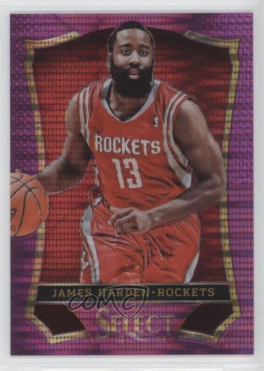 2013-14 Panini Select Purple Prizm 51/99 James Harden #2 2d9