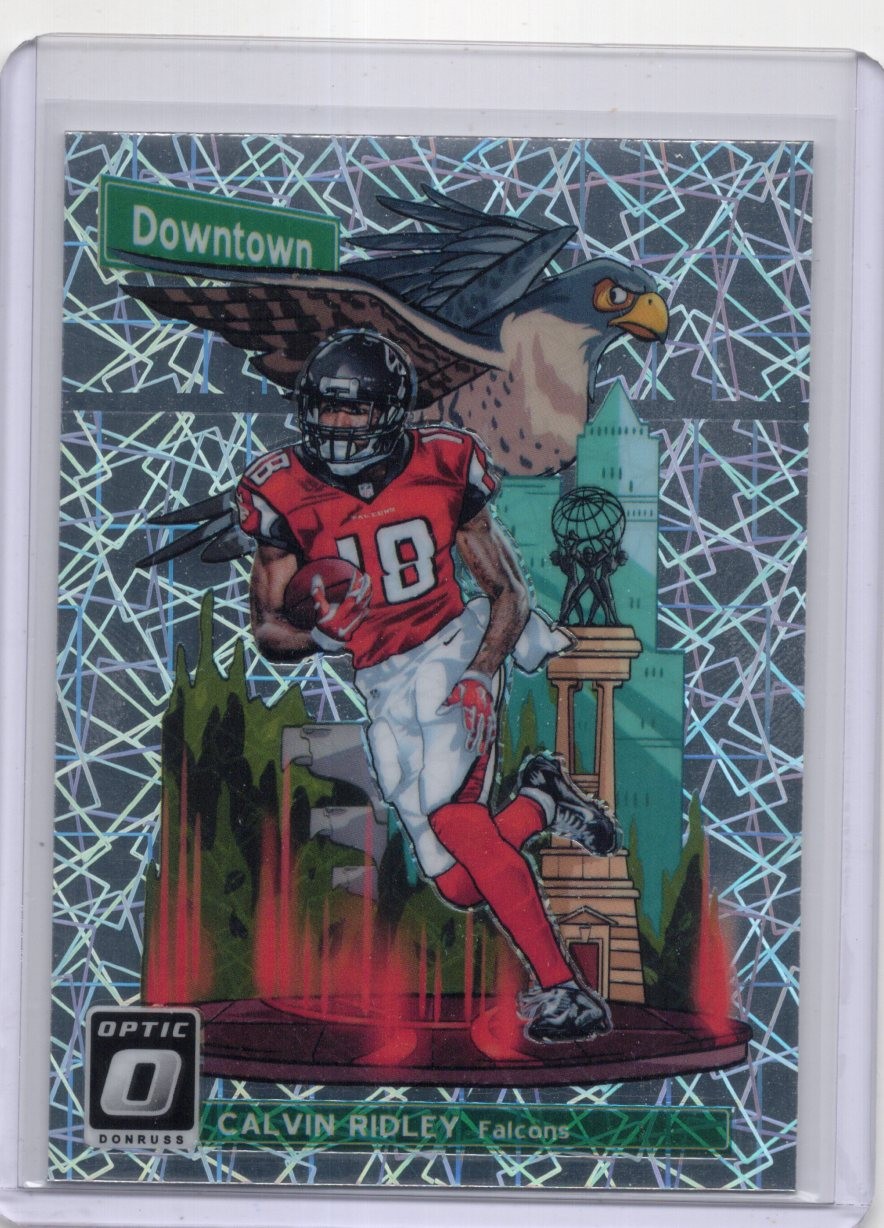 2018 Donruss Optic Calvin Ridley Downtown Atlanta Falcons #DT-19