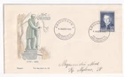 STAMP DENMARK  "H. C. ORSTED" 50 ORE 1951 FIRST DAY COVER
