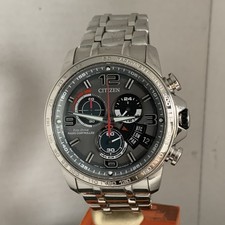 Citizen Men’s Eco Drive Time A-T Alarm Chrono Radio Controlled Watch BY0100-51H