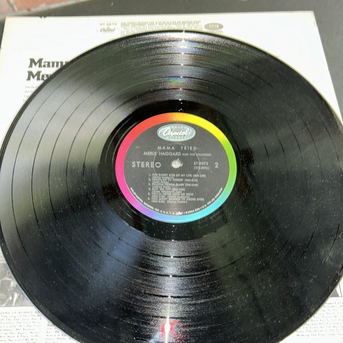 MERLE HAGGARD - Mama Tried LP Vinyl CAPITOL ST 2972 Rainbow 1968 - Picture 5 of 6