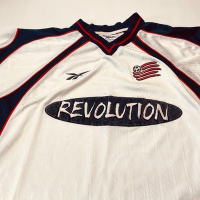 ニューイングランドレボリューション　98 ホームユニフォーム　リーボック Vintage Reebok MLS 1998-1999 New England Revolution Soccer Jersey