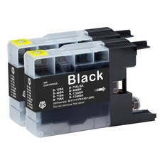 2 Black Printer Ink Cartridges for use with Brother MFC-J5910DW & MFC-J6710DW