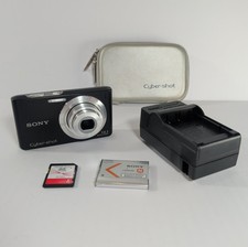 Sony Cybershot DSC-W610 14.1MP Digital Camera Battery SD Charger Case Tested