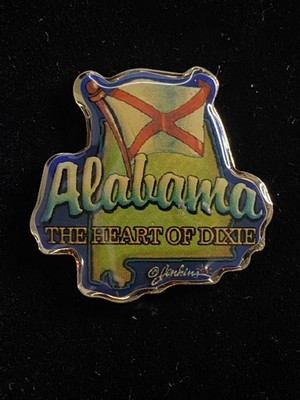 Alabama The Heart of Dixie State Souvenir Lapel Pin Travel Collectible
