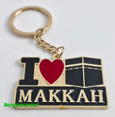 Schlüsselanhänger Islamischer Schlüsselring (M2) I LOVE MAKKAH Key Holder Saudi Arabien Souvenir