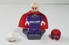 LEGO Marvel Super Heroes X-Men Magneto Minifigure from set 76022 Helmet Platform