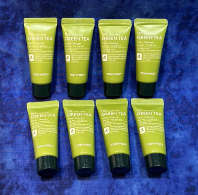 8 pc Lot ~ Tony Moly ~ The Chok Chok ~ Green Tea Foam Cleanser ~ 20mL / .67 oz