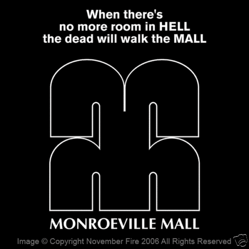 Monroeville Mall Pennsylvania Dawn of the Dead Zombie George Romero Shirt NFT144 - Picture 1 of 5