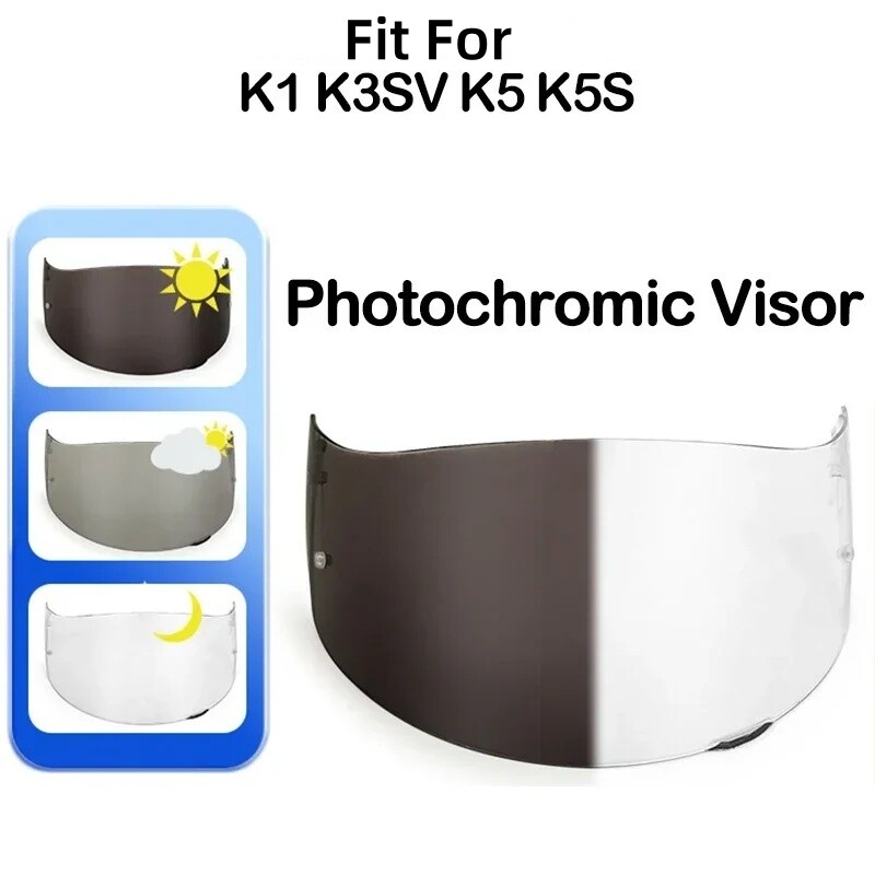 Photochromic Helmet Visor Fit For AGV K5 K5S K3SV K1 Helmet Shield Lens