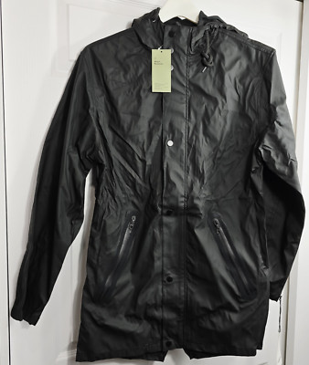 Goodfellow & Co. Men's Size Small Windbreaker Rain Jacket Water Resistant Black