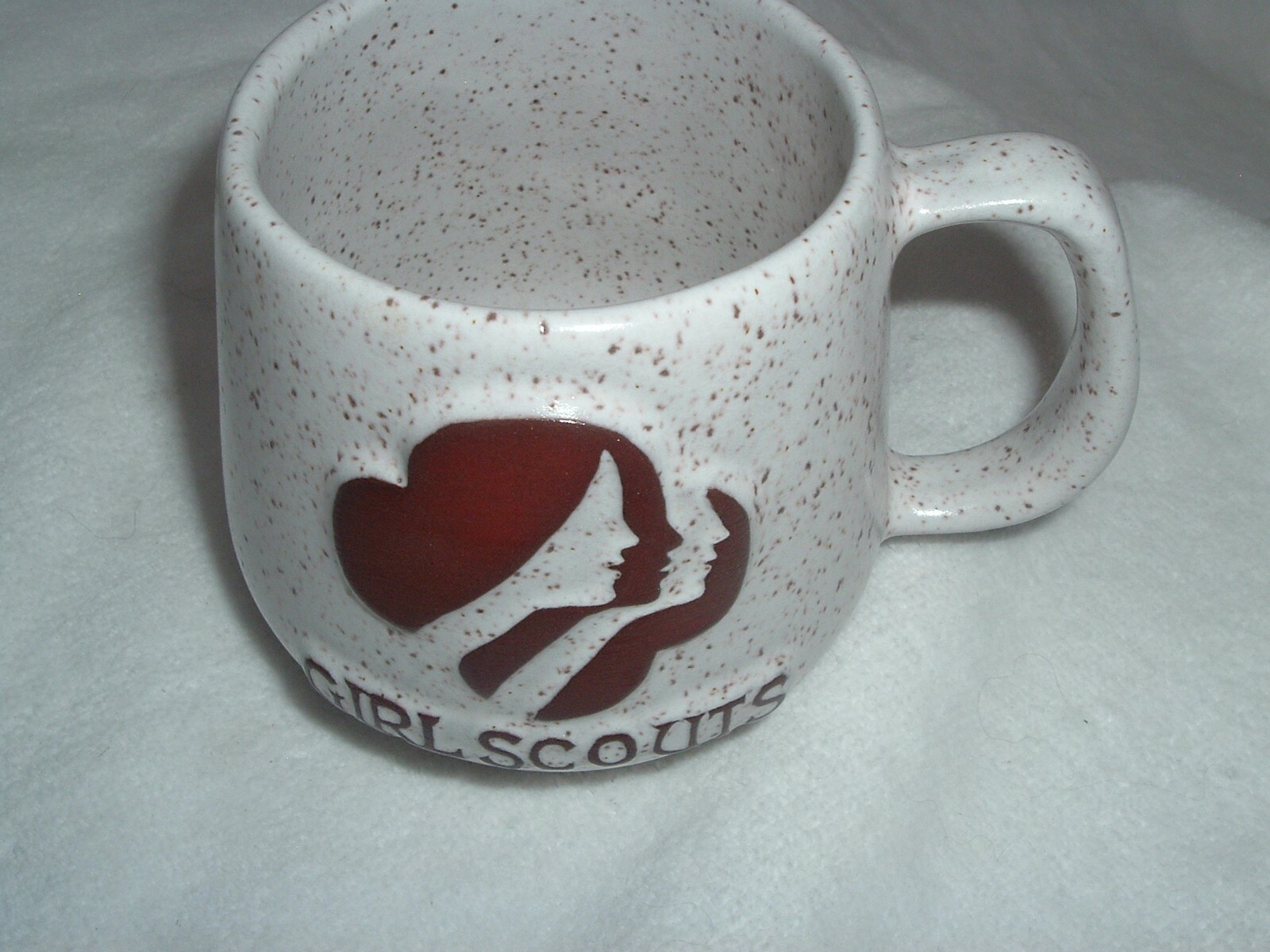 Vintage Girl Scouts Embossed Mug Design Onion River Pottery VT NEW eBay