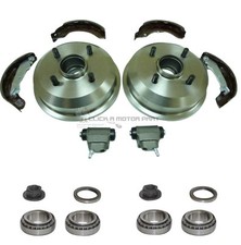 Ford Ka 1.3 2000-2007 Rear Brake Drums Shoes 2 Wheel Cylinders 2 Bearings