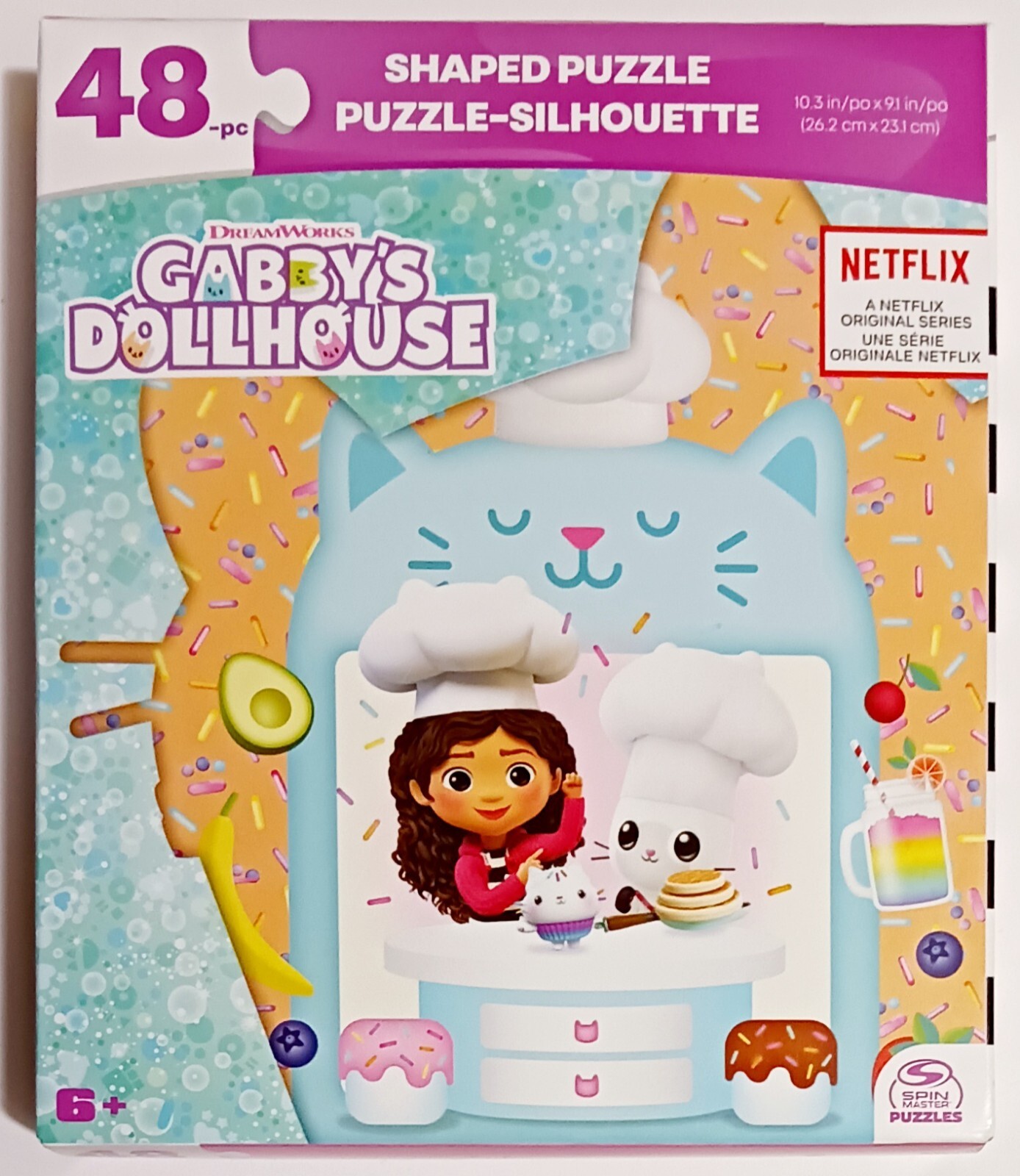Gabby's Dollhouse 48 Pieces 10.3" × 9.1" DreamWorks Shaped Jigsaw