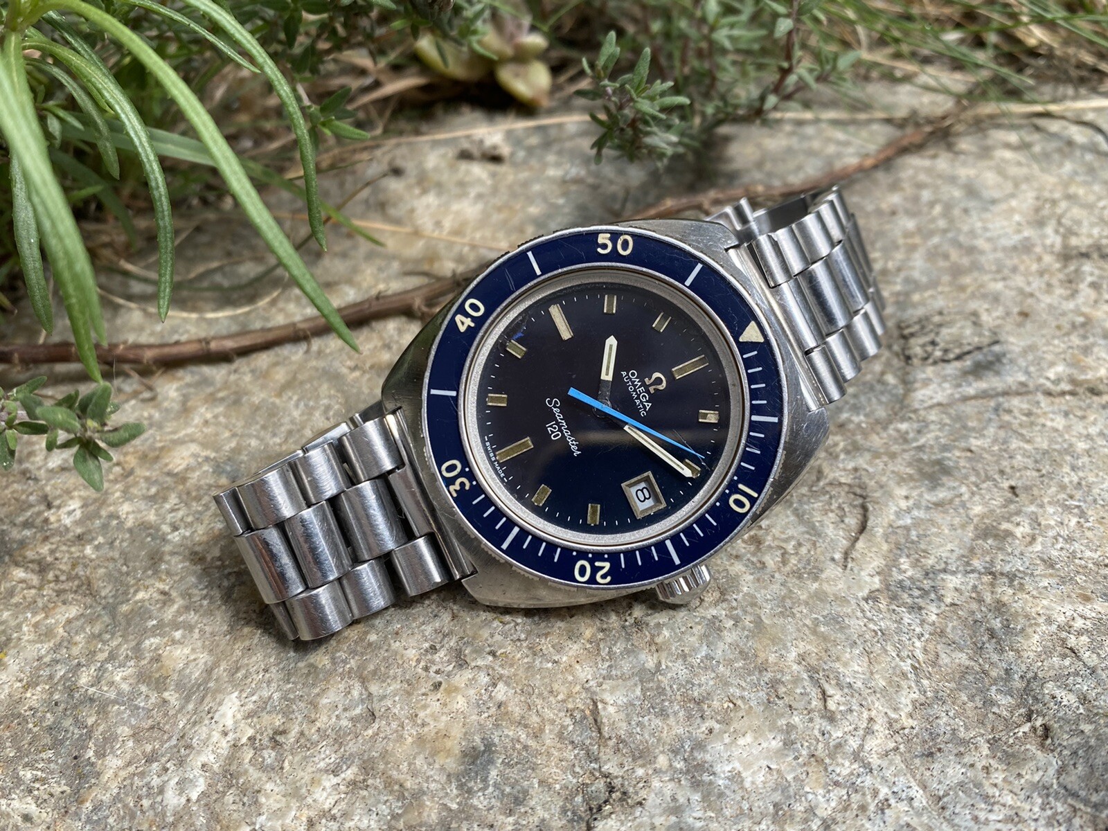 seamaster 120 ,blue dial and bezel 