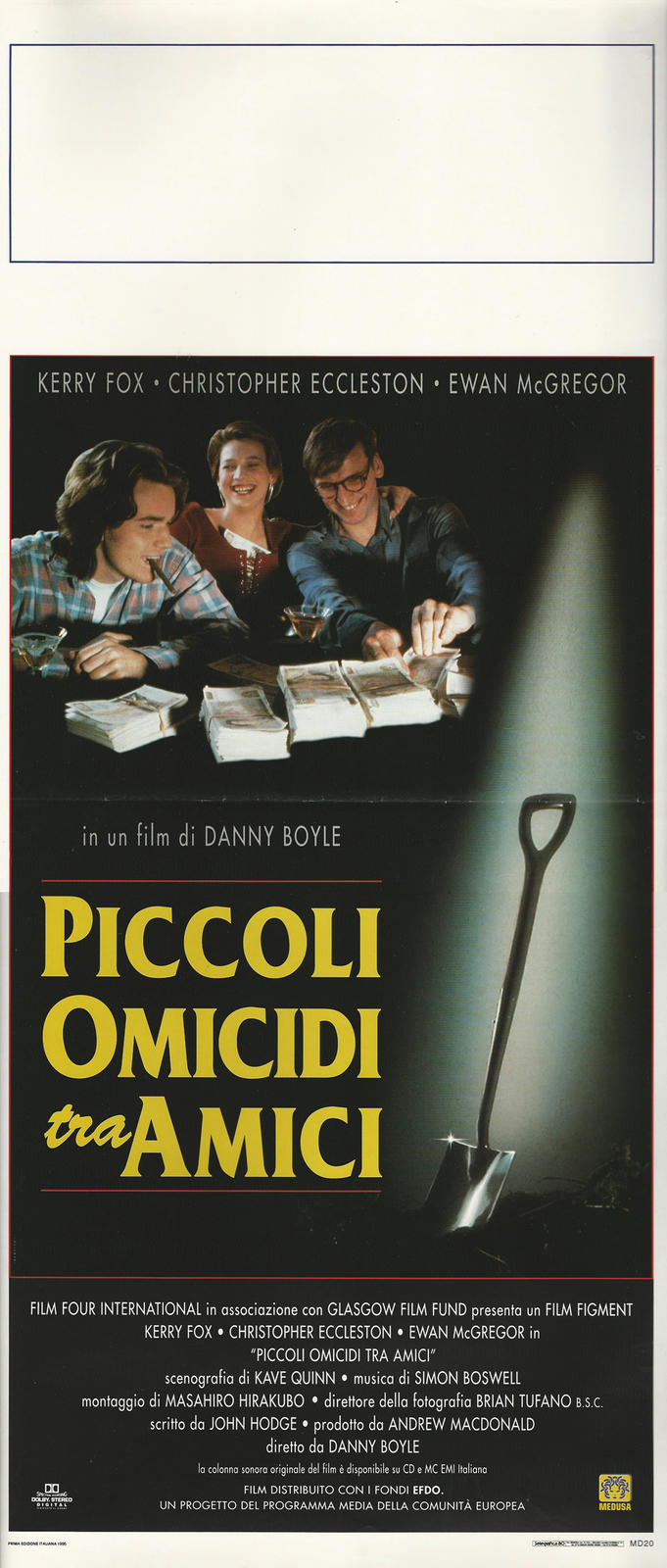 Locandina originale film Piccoli omicidi tra amici (1994) - Regia di Danny Boyle