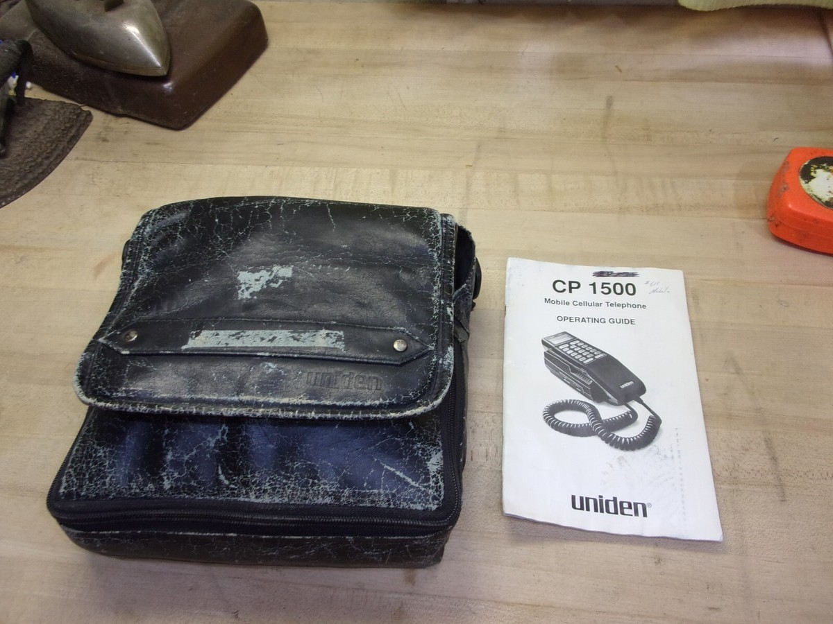 Uniden CP1500 Mobile Brick mobile telephone w/Case POWERS UP