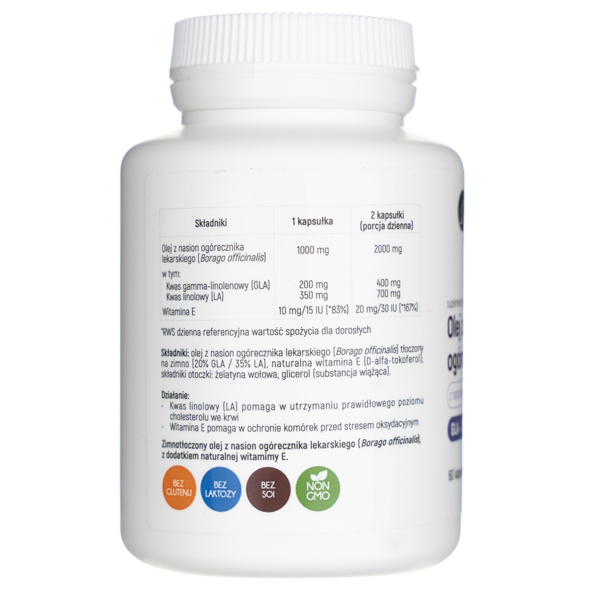 Huile De Graines De Bourrache 20%/35% 1000mg - Aliness 60 Capsules - Neuf
