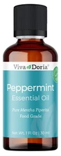 Viva Doria 100% Pure Northwest Peppermint Oil, Food Grade, 1 Fl Oz (30 mL)