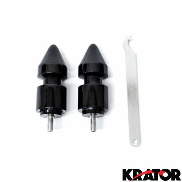 Swingarm 线轴滑块雅马哈 YZF R 1 6 YZFR1 YZFR6 YZFR6S YZF-R6S 黑色尖钉 — 第 2/3 张图片