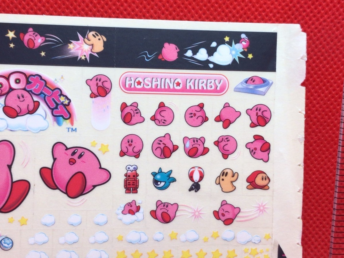 Kirby Super Star mini Sticker 3.5inch coro coro comic limited 2000