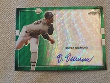 DEREK DIAMOND 2018 Leaf Perfect Game Autograph Metal Green Wave #4/4 PIRATES