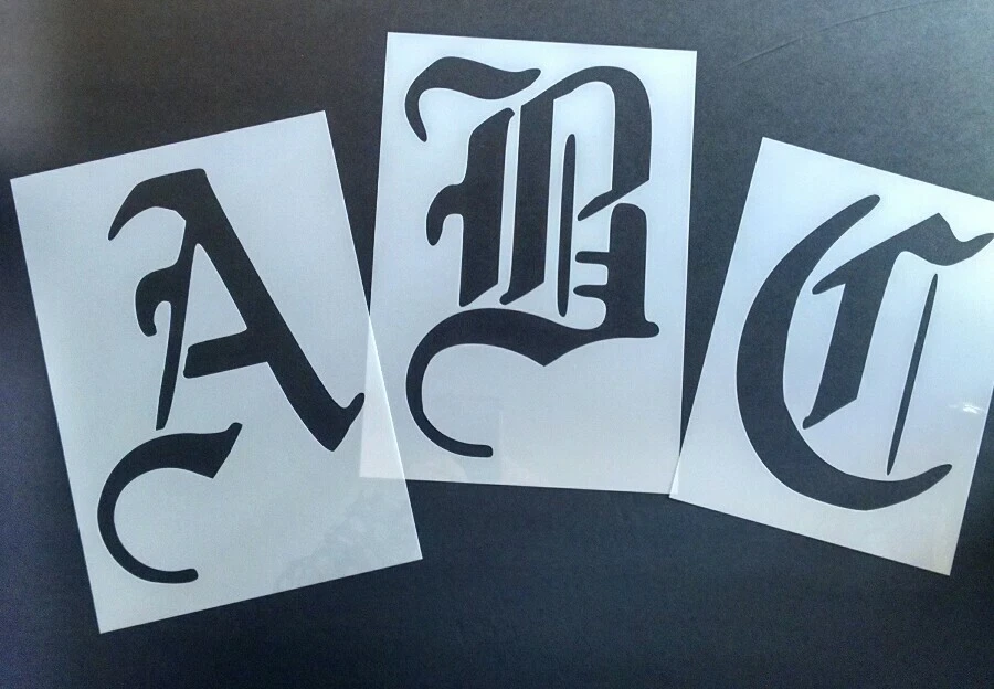 Old English Stencils Free Printable