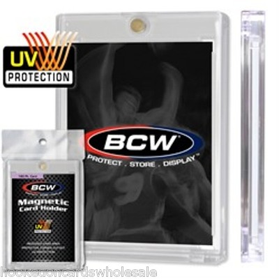 Qty: (5) BCW 180pt. Magnetic One Touch Thicker Card Storage Holders 180 pt.