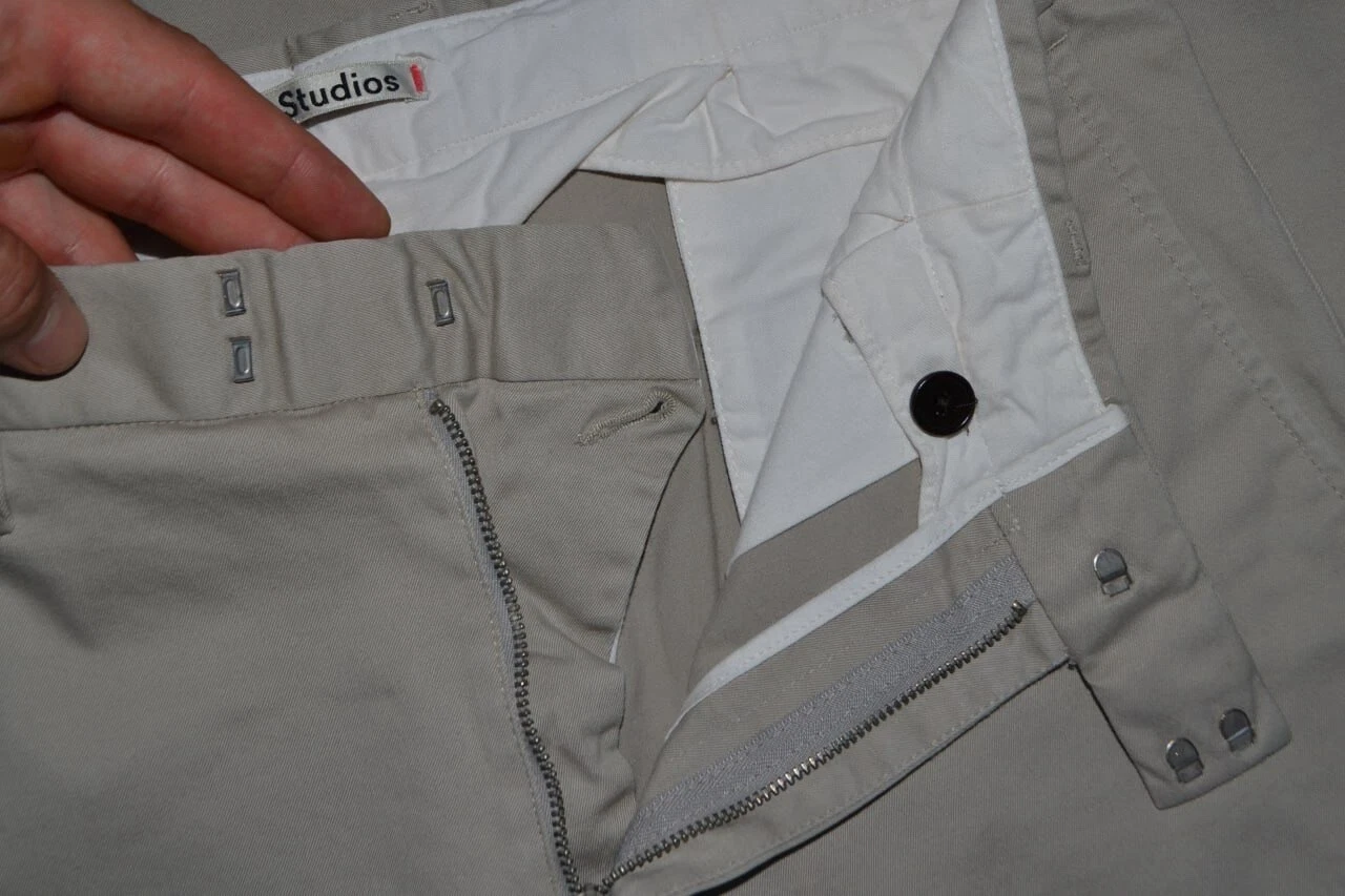 Pantaloni da jogger Acne Studios SS15 Max Twill chino tagliati sottili