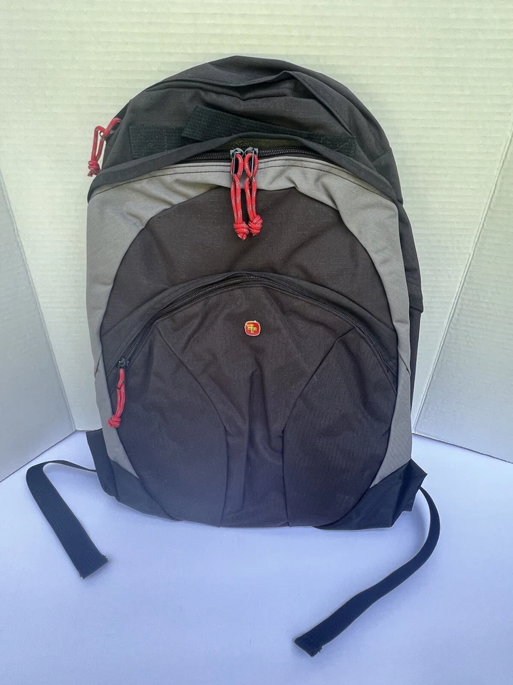 Mochila SwissGear Swiss Army negra gris nailon ligera Foto 3 de 4