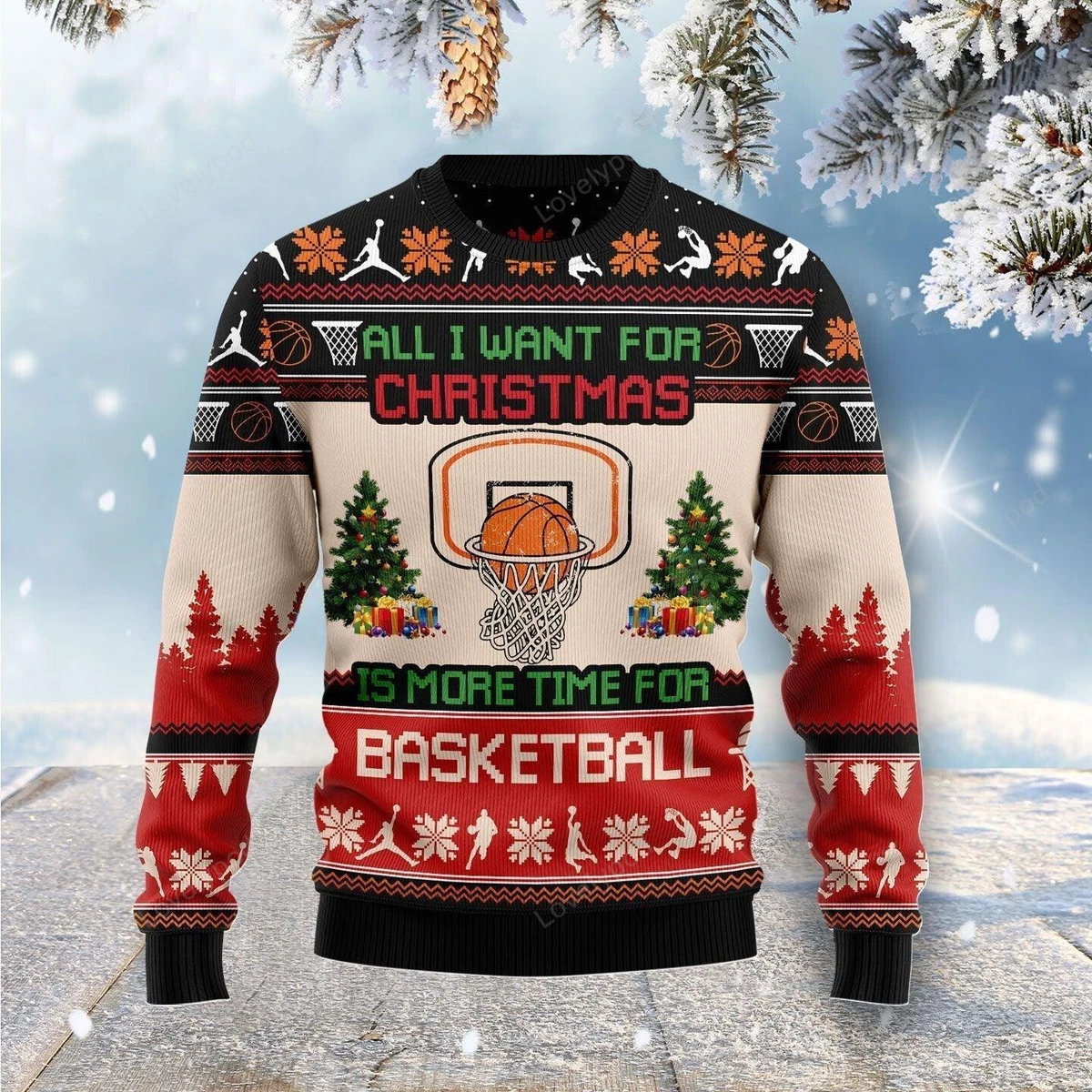Ugly sweater basketball sale