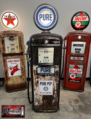 1940’s PURE GASOLINE Gilbarco Gas Pump Rustoration