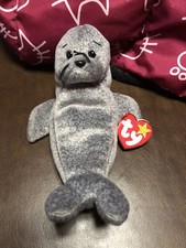 TY Beanie Baby - SLIPPERY the Seal 7 inch - MWMTs Stuffed Animal Toy