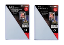 (50) Ultra Pro 4x6 Toploaders 4" x 6" Topload Rigid Card Holders Photo Postcard