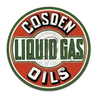 Vintage Design Sign Metal Decor Gas and Oil Sign - Cosden Oils Liquid Gas