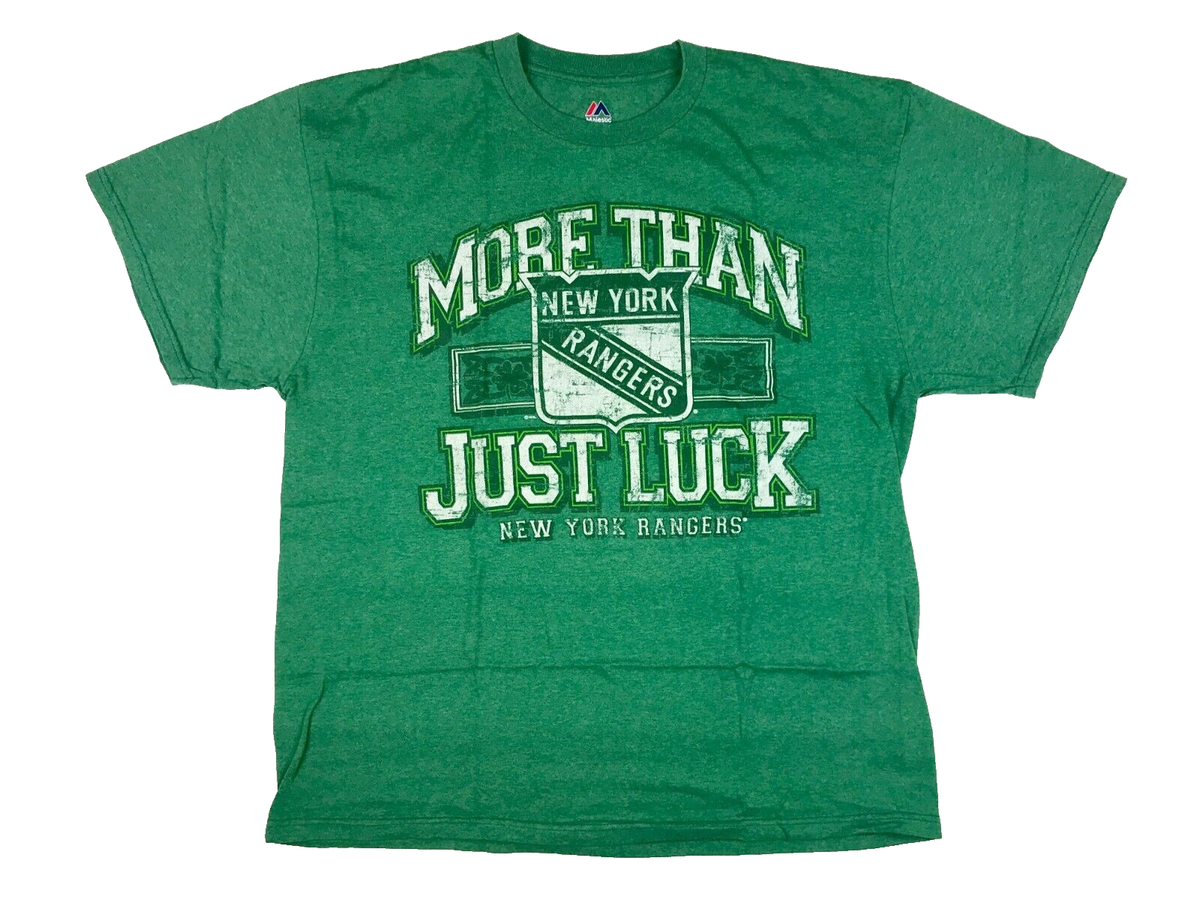 NY Rangers Patrick's Day IRISH More Than Just Luck Green