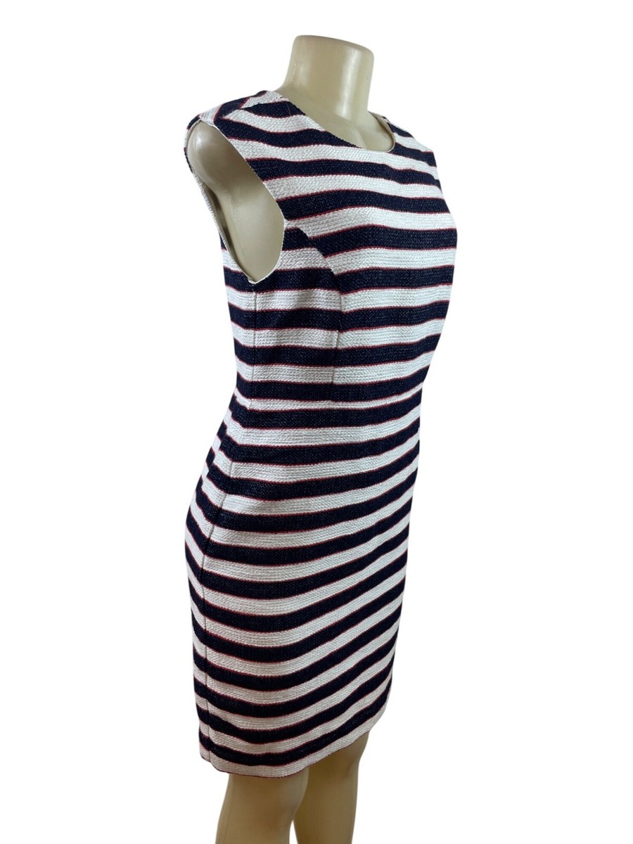 banana republic blue and white striped dress Banana Republic navy and white striped dress