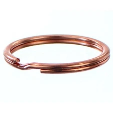 Split Key Rings - Rose Gold Color - Key Chain Ring - 9/16" 1" 2" - 10 25 50 100