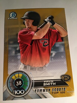 2018 Bowman Scouts Top 100 5x7 /10 Pavin Smith DBacks BTP38 Gold