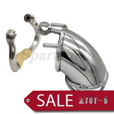 Newest Male Stainless Steel Stealth Lock Chastity Device Metal Cage Lock Rings